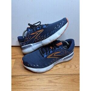 Brooks Glycerin GTS 20 Running Shoes Mens Size 12 Blue Orange Lace Up Cushion